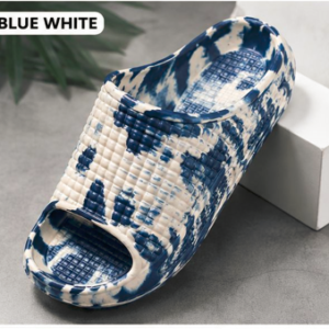 Velmorahh Blue Tie Dye EVA Flip Flops for Men & Women | Lightweight Hawai Chappal | Soft Cushion Comfort | Waterproof Casual Slippers