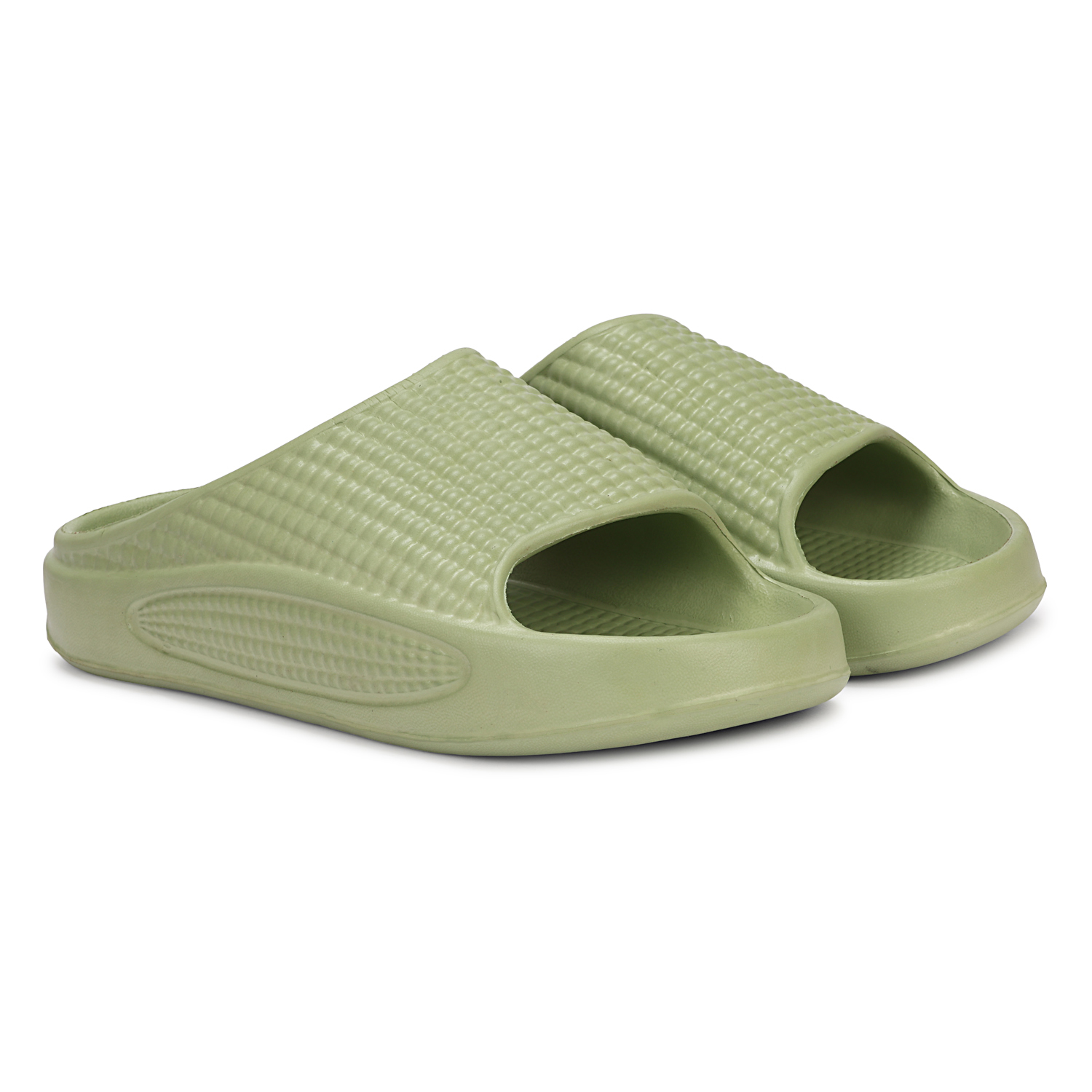 Velmorahh Olive Green Tie Dye EVA Flip Flops for Men & Women | Lightweight Hawai Chappal | Soft Cushion Comfort | Waterproof Casual Slippers - Image 4