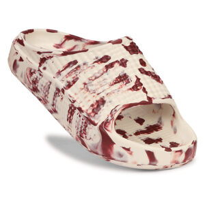 Velmorahh White Maroon Tie Dye EVA Flip Flops for Men & Women | Lightweight Hawai Chappal | Soft Cushion Comfort | Waterproof Casual Slippers